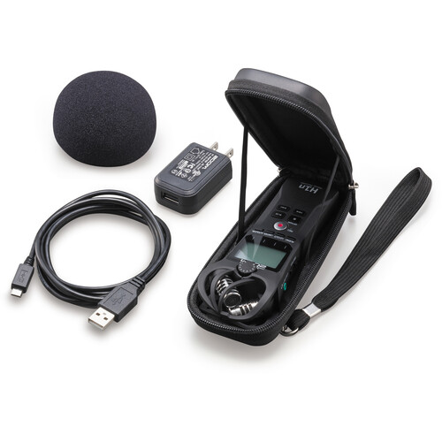 Zoom H1n-VP ručni snimač + Windscreen, AC Adapter, USB Cable & Case - 6